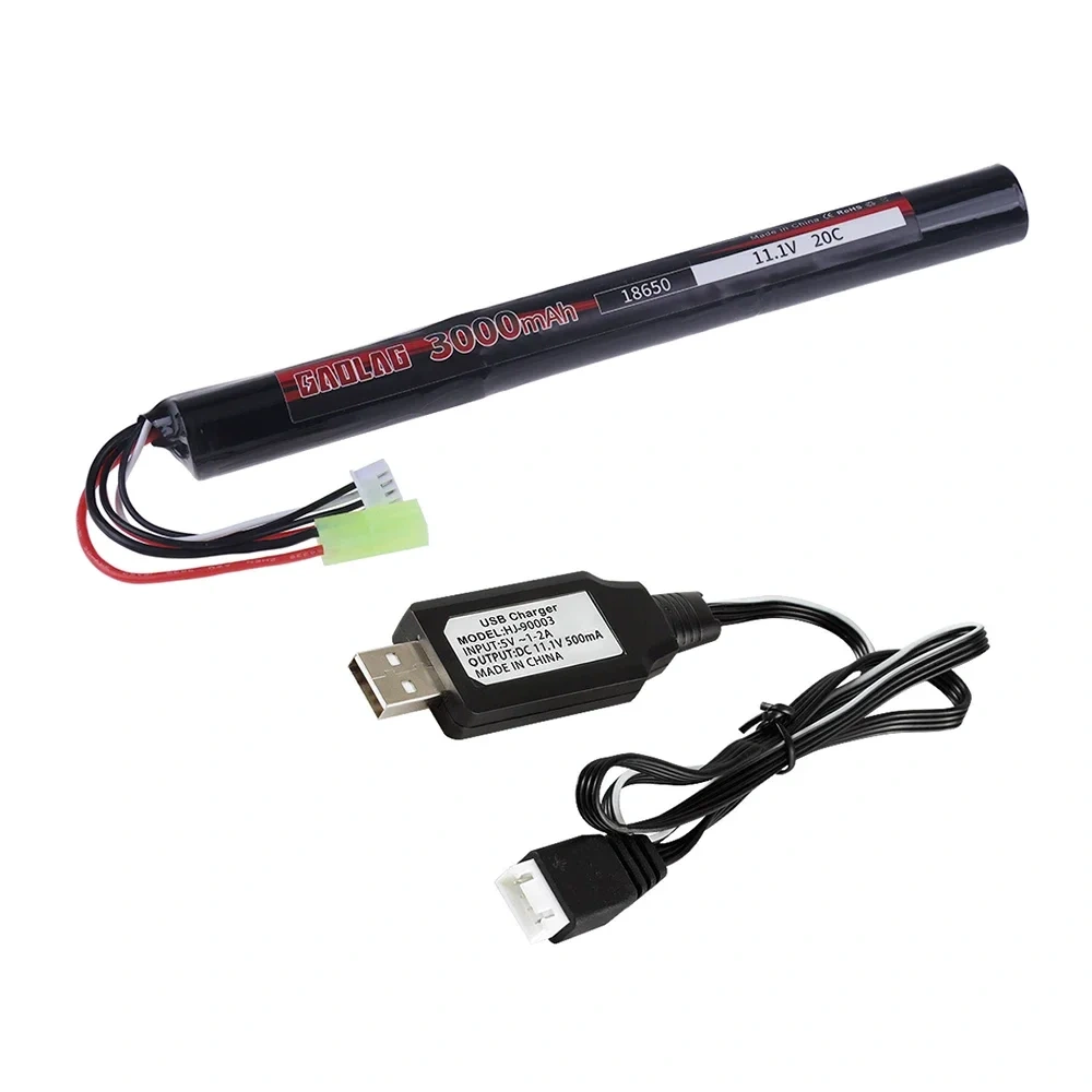 11.1V 3000MAH 18650 20C 3S Battery for AKKU Mini Airsoft Gun Battery With Small Tamiya Plug 3S Water Gun RC Model Toys battery