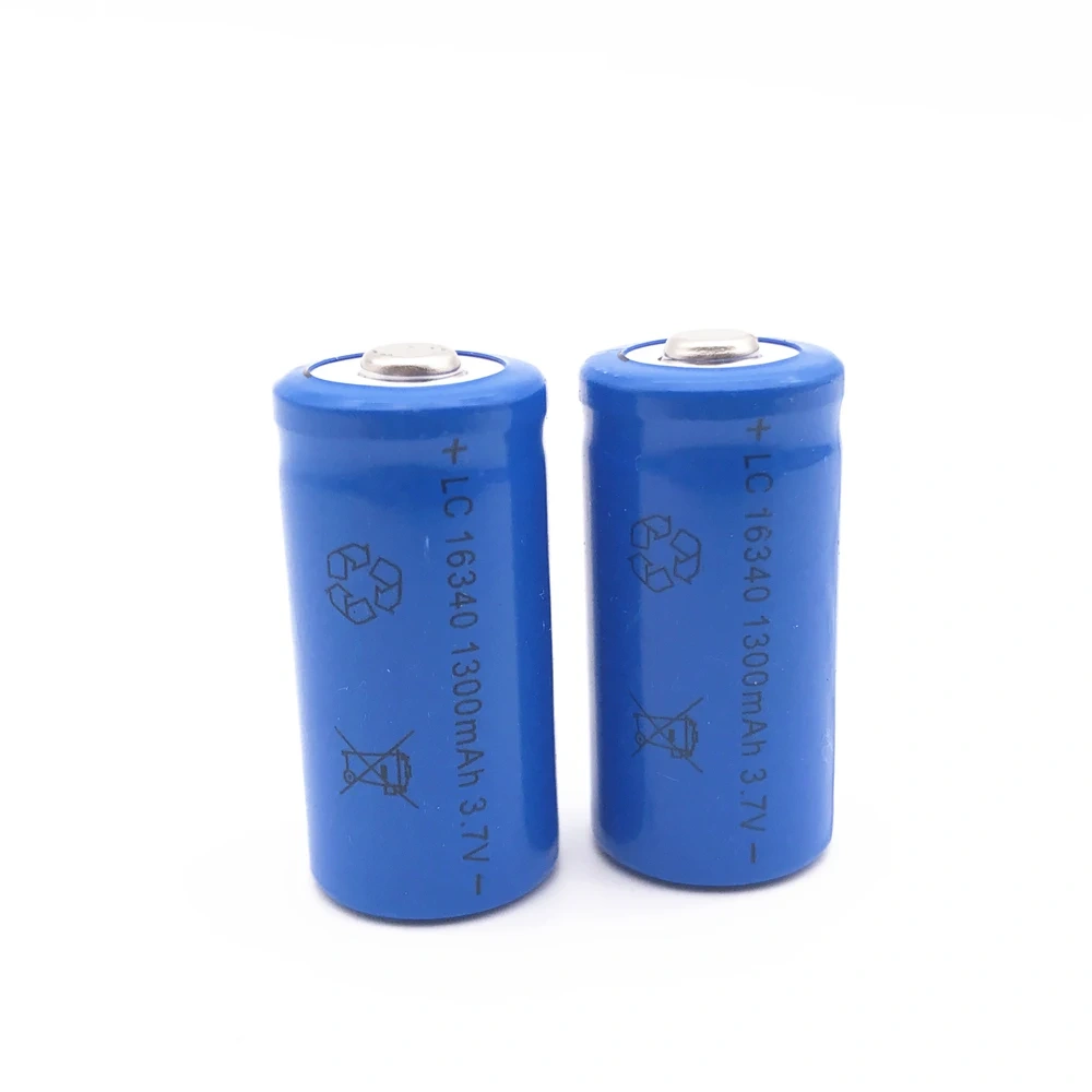 CR123A Battery For LED Flashlight Travel Wall Charger For 16340 CR123A Battery, 3.7V 1300mAh Li-ion Batteries, 16340 Battery