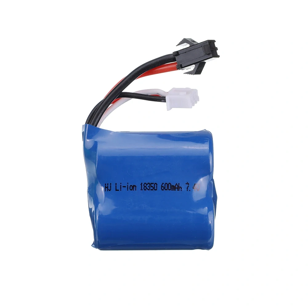 7.4v 600mAh Li-ion Battery for H100 H102 H106 2S 18350 7.4v Battery with SM-2P Plug for JJRC S1 S2 S3 S4 S5 High Speed RC boats