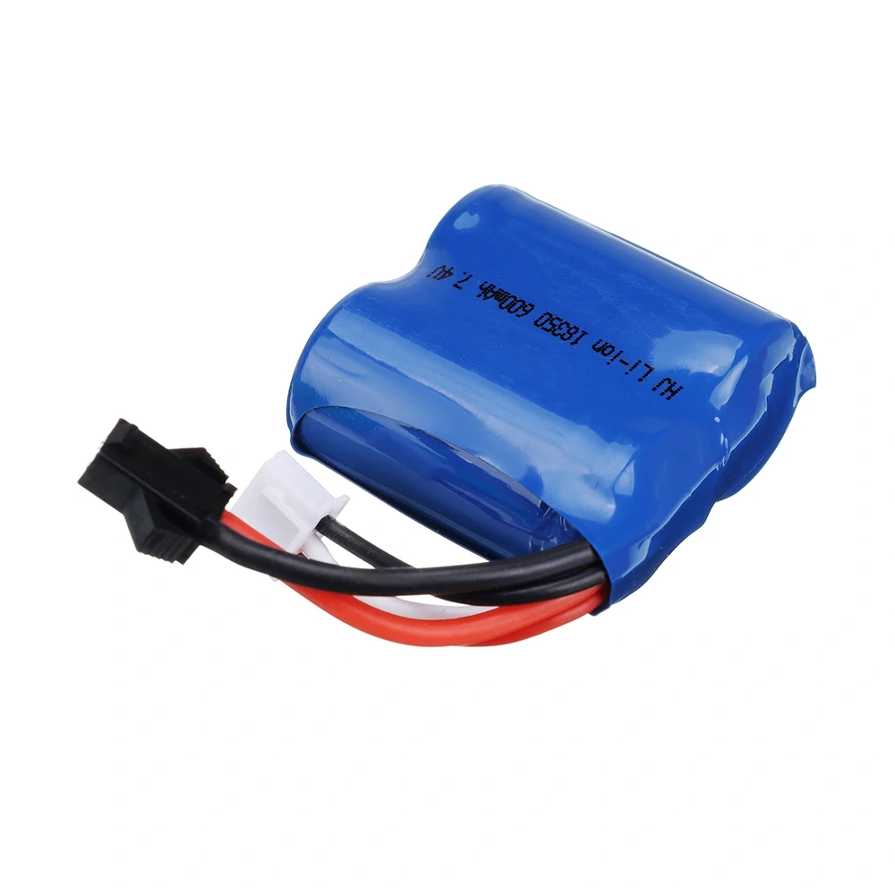 7.4v 600mAh Li-ion Battery for H100 H102 H106 2S 18350 7.4v Battery with SM-2P Plug for JJRC S1 S2 S3 S4 S5 High Speed RC boats