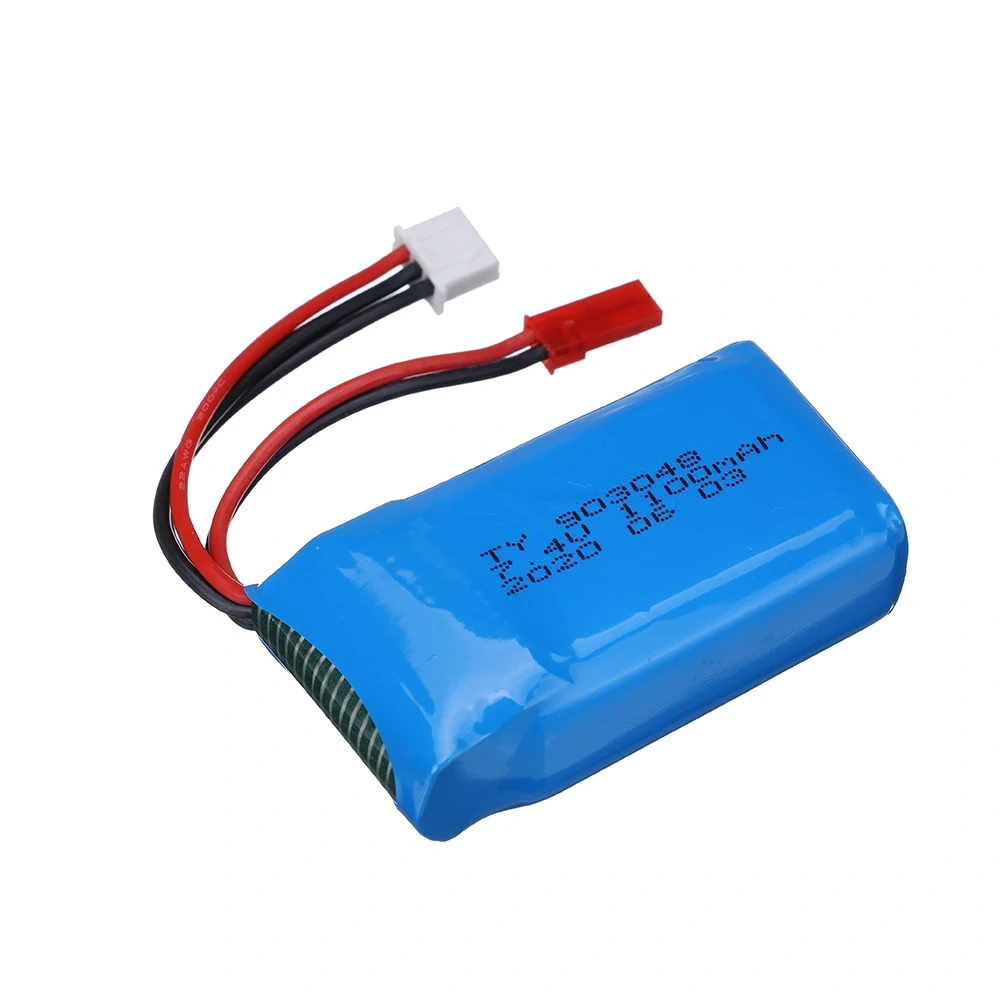 2S Battery For Wltoys A949 A959 A979 K929 1/18 Rc Car Battery 7.4V 1100mah A949-27 Parts for Wltoys RC Car Part