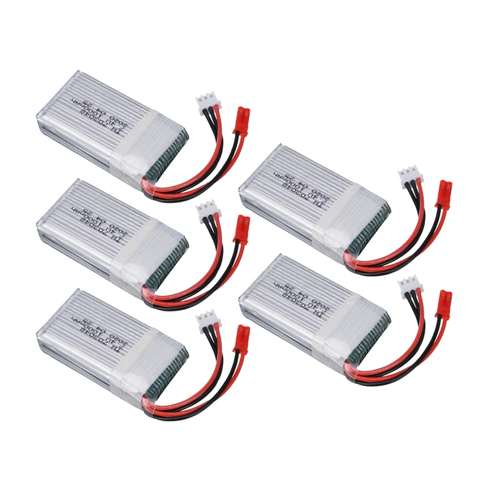 7.4V 1000mah 25C Lipo Battery For MJXRC X600 U829A U829X X600 F46 X601H JXD391 FT007 RC Quadcopter Drone Parts 2S 7.4v Battery