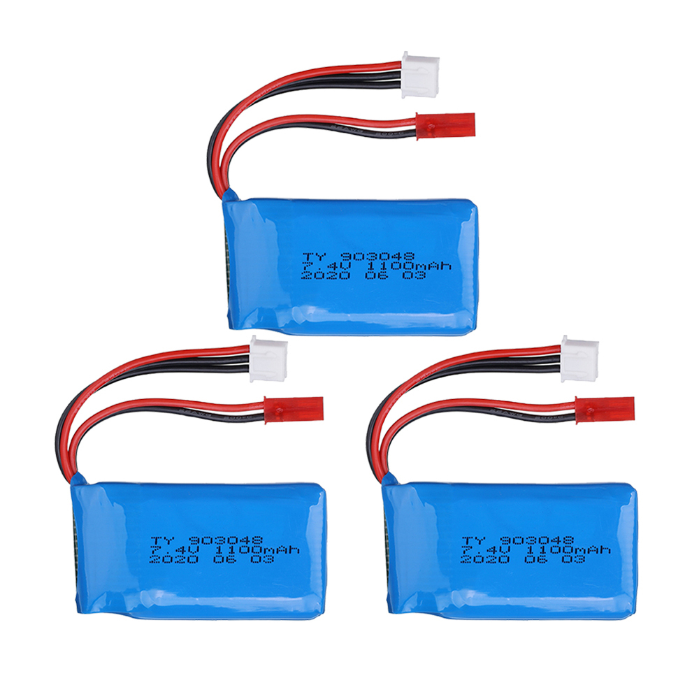 2S Battery For Wltoys A949 A959 A979 K929 1/18 Rc Car Battery 7.4V 1100mah A949-27 Parts for Wltoys RC Car Part