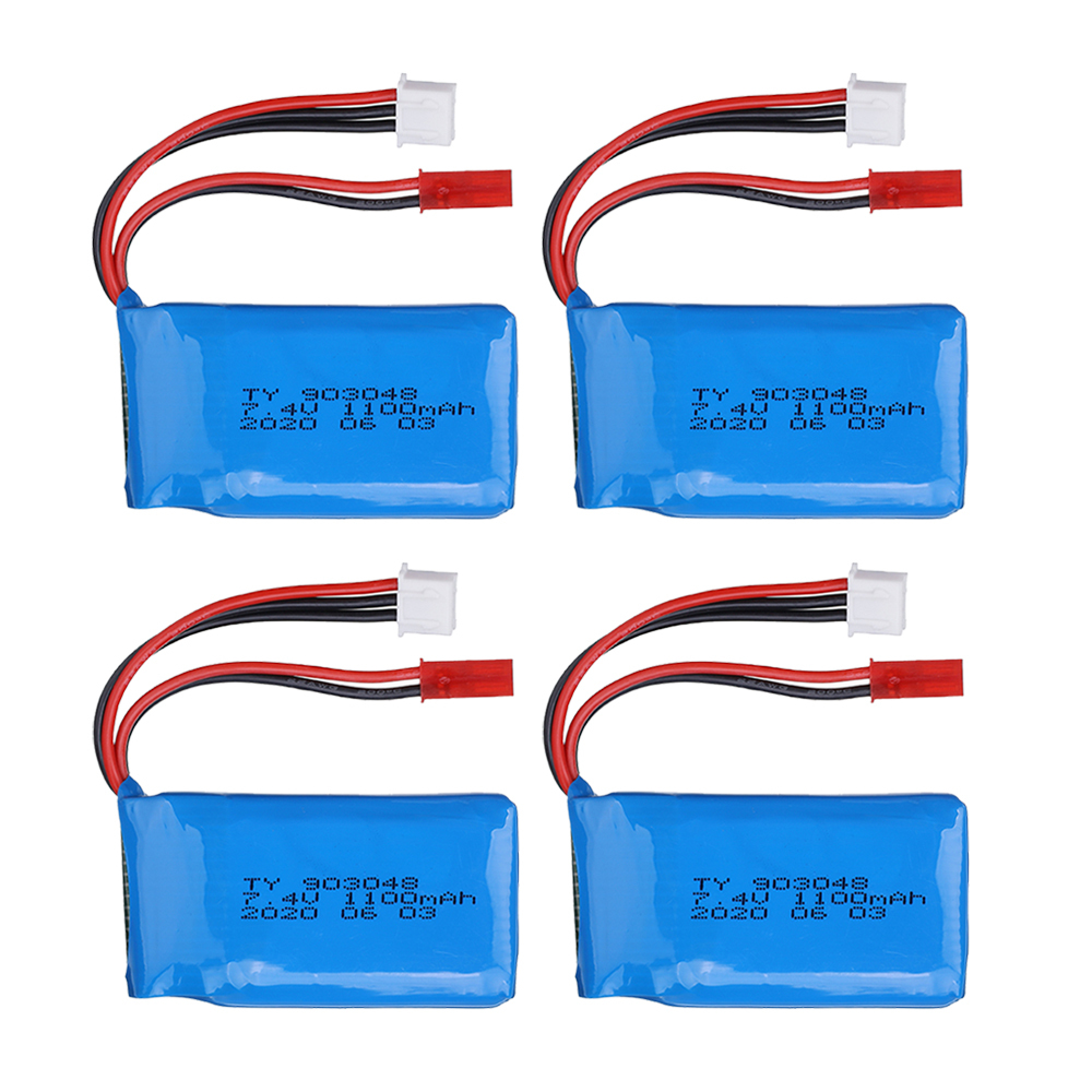 2S Battery For Wltoys A949 A959 A979 K929 1/18 Rc Car Battery 7.4V 1100mah A949-27 Parts for Wltoys RC Car Part