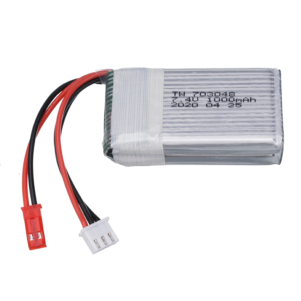 7.4V 1000mah 25C Lipo Battery For MJXRC X600 U829A U829X X600 F46 X601H JXD391 FT007 RC Quadcopter Drone Parts 2S 7.4v Battery