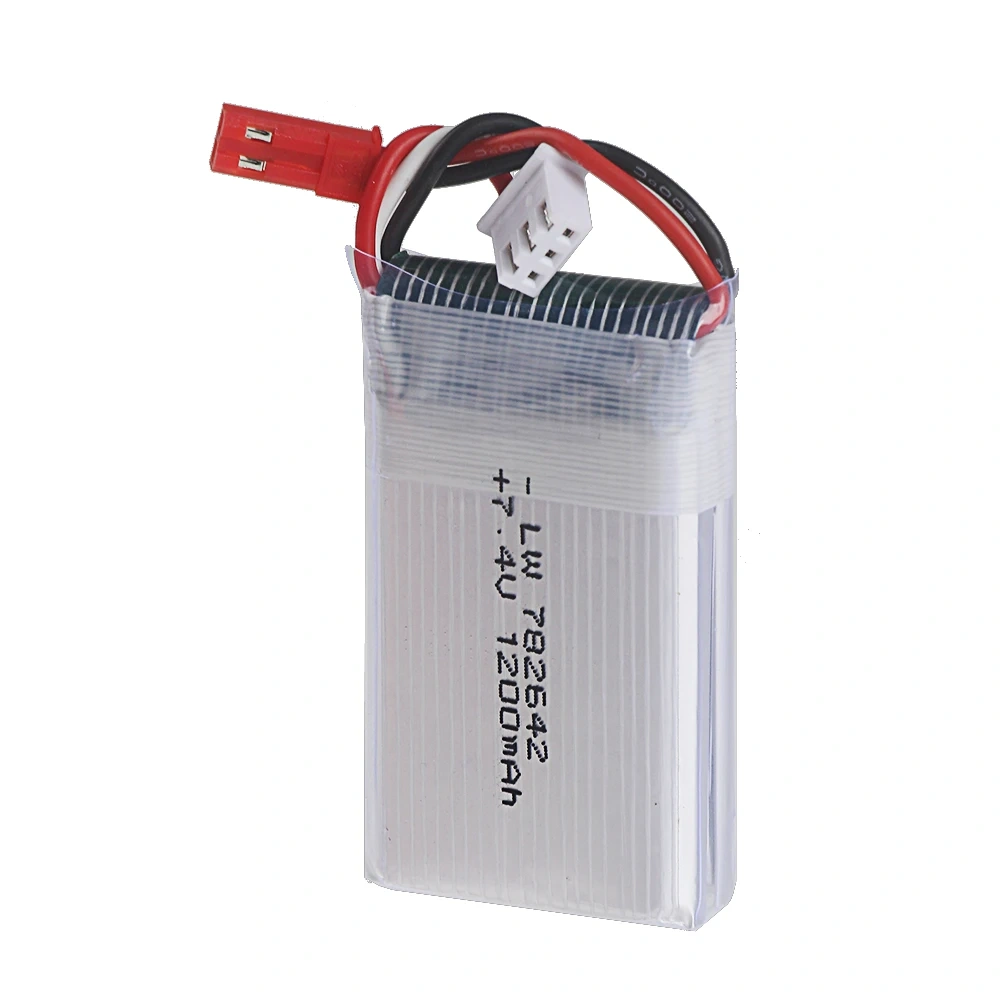 Upgrade 1200mah 7.4V Lipo Battery /7.4V Charger For Mjxrc X600 2s 1200mah 25C 782642 Battery For RC Drone 7.4 V Battery With JST