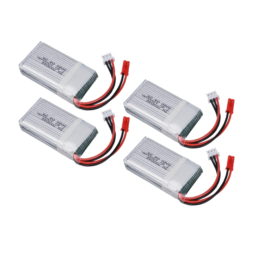 7.4V 1000mah 25C Lipo Battery For MJXRC X600 U829A U829X X600 F46 X601H JXD391 FT007 RC Quadcopter Drone Parts 2S 7.4v Battery