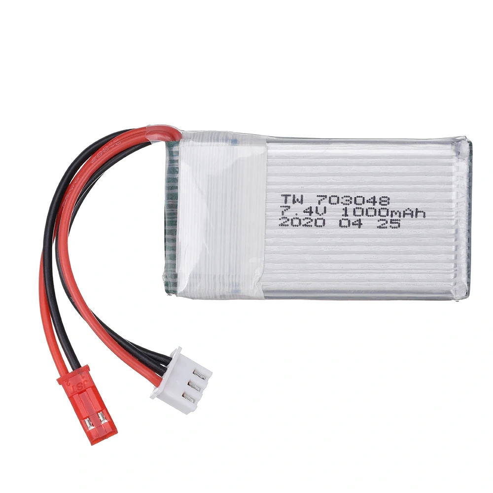 7.4V 1000mah 25C Lipo Battery For MJXRC X600 U829A U829X X600 F46 X601H JXD391 FT007 RC Quadcopter Drone Parts 2S 7.4v Battery