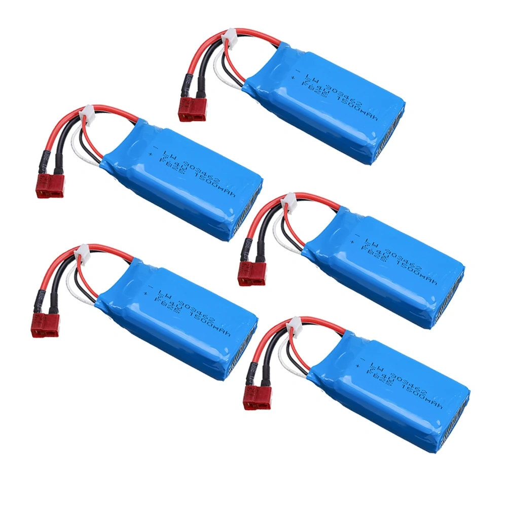 7.4V 1500mAh Lipo Battery T Plug For Remote Control Wtoys 144001 12428 12423 Racing Cars Boats Drones RC toys Spare Battery