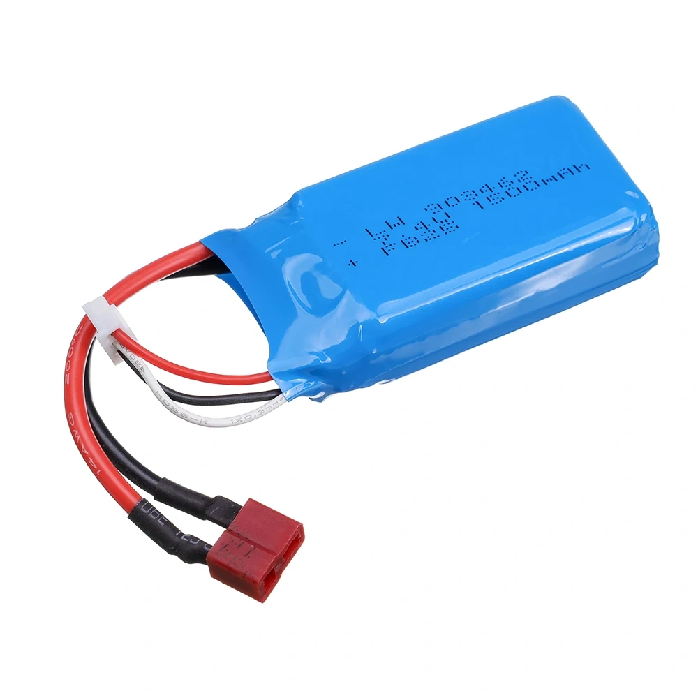 7.4V 1500mAh Lipo Battery T Plug For Remote Control Wtoys 144001 12428 12423 Racing Cars Boats Drones RC toys Spare Battery
