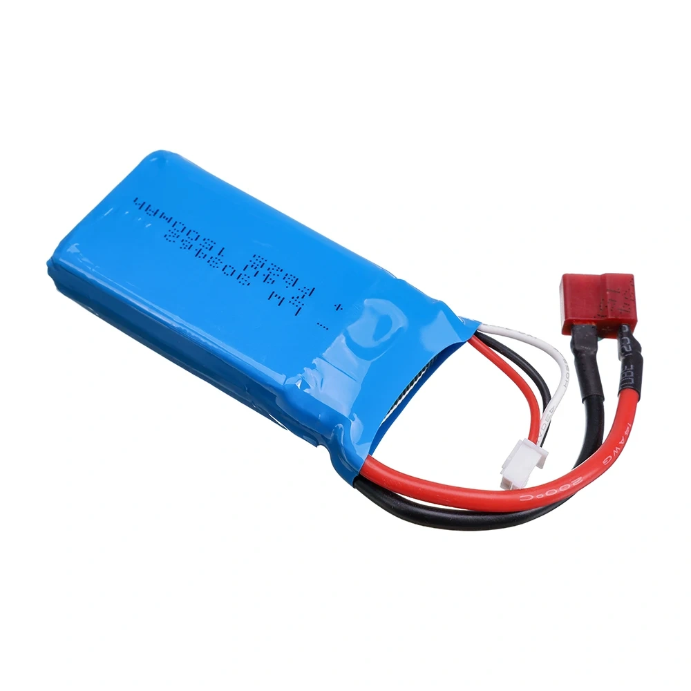 7.4V 1500mAh Lipo Battery T Plug For Remote Control Wtoys 144001 12428 12423 Racing Cars Boats Drones RC toys Spare Battery