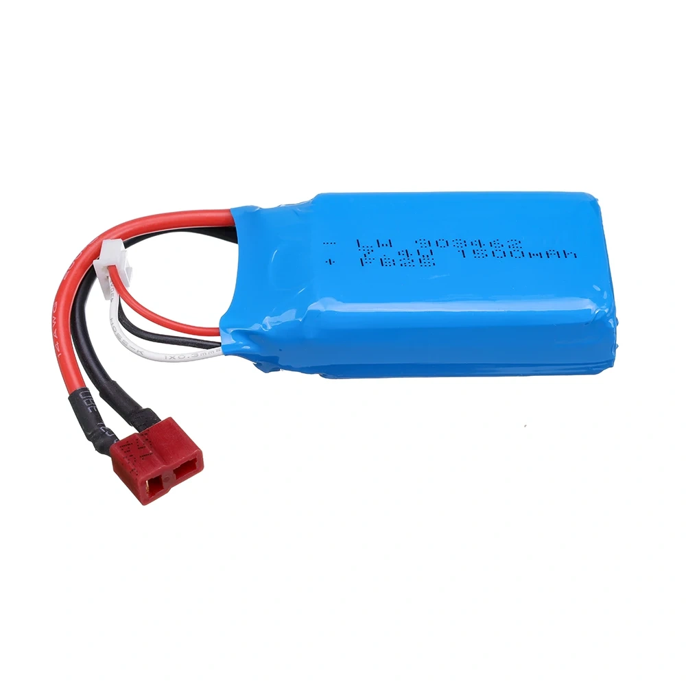 7.4V 1500mAh Lipo Battery T Plug For Remote Control Wtoys 144001 12428 12423 Racing Cars Boats Drones RC toys Spare Battery