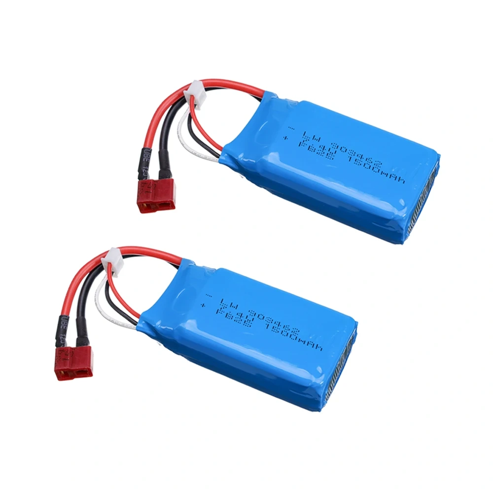 7.4V 1500mAh Lipo Battery T Plug For Remote Control Wtoys 144001 12428 12423 Racing Cars Boats Drones RC toys Spare Battery