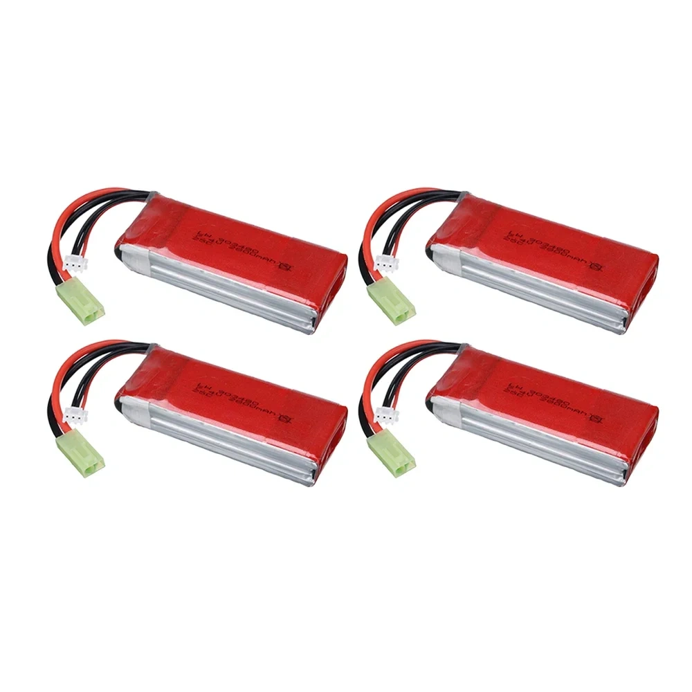 7.4V 2800mAh 25C Lipo Battery for Feilun FT009 Huanqi 955 948 Speedboat Boats 2S 7.4V Battery For wltoys WL912-A RC Boats