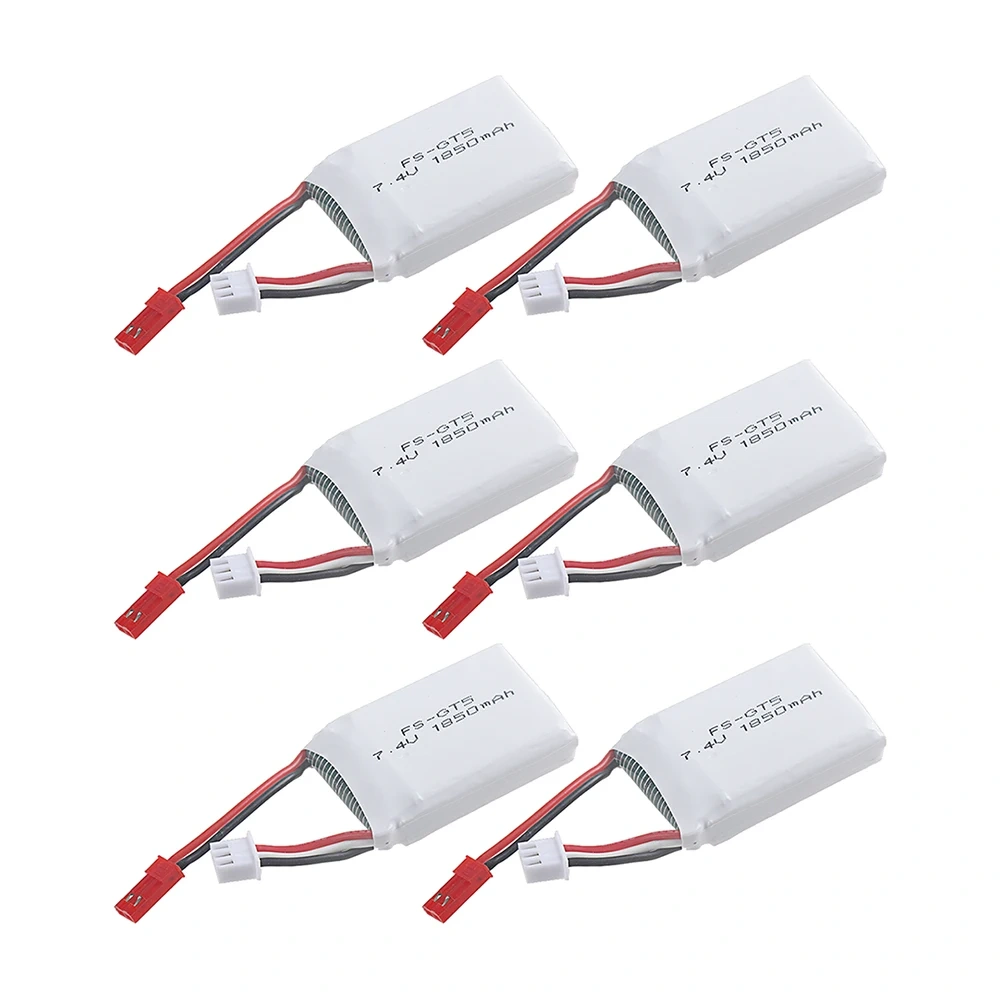 7.4V 1850mAh Battery With JST Plug For Flysky FS-GT5 Transmitter RC Models Parts Toys Accessories For MC6C MCE7 7.4v Battery