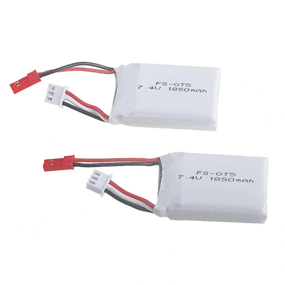 7.4V 1850mAh Battery With JST Plug For Flysky FS-GT5 Transmitter RC Models Parts Toys Accessories For MC6C MCE7 7.4v Battery