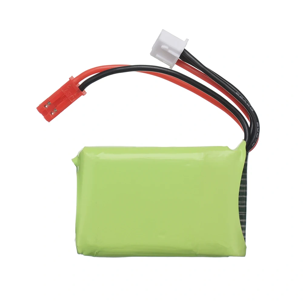 7.4V Battery Fits for Flysky FS-GT5 2.4G 6CH Transmitter RC Cars, 2S 7.4v 1600mah Lipo Battery With JST Plug For MC6C MCE7