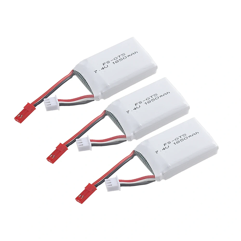 7.4V 1850mAh Battery With JST Plug For Flysky FS-GT5 Transmitter RC Models Parts Toys Accessories For MC6C MCE7 7.4v Battery