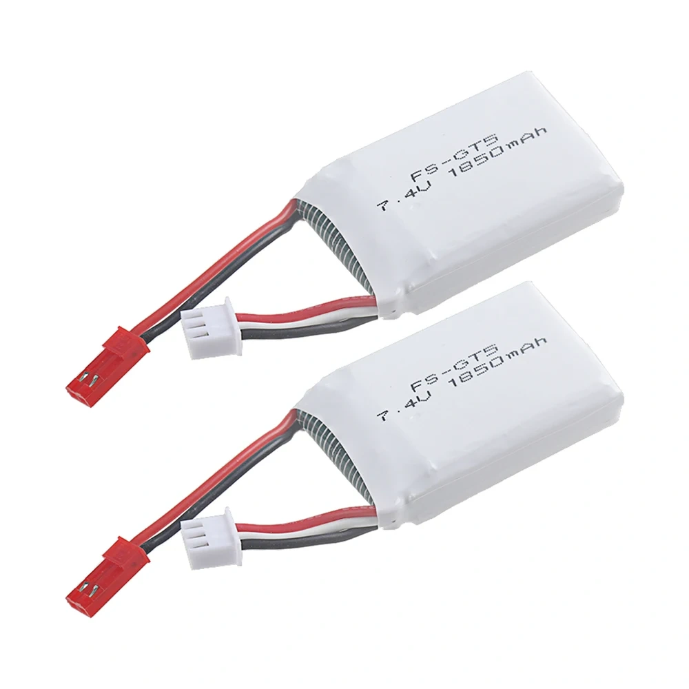 7.4V 1850mAh Battery With JST Plug For Flysky FS-GT5 Transmitter RC Models Parts Toys Accessories For MC6C MCE7 7.4v Battery