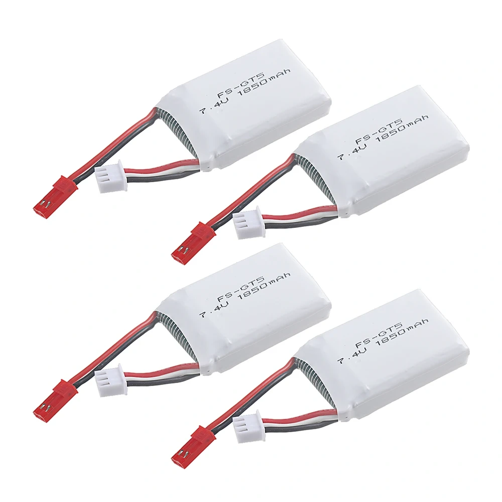 7.4V 1850mAh Battery With JST Plug For Flysky FS-GT5 Transmitter RC Models Parts Toys Accessories For MC6C MCE7 7.4v Battery