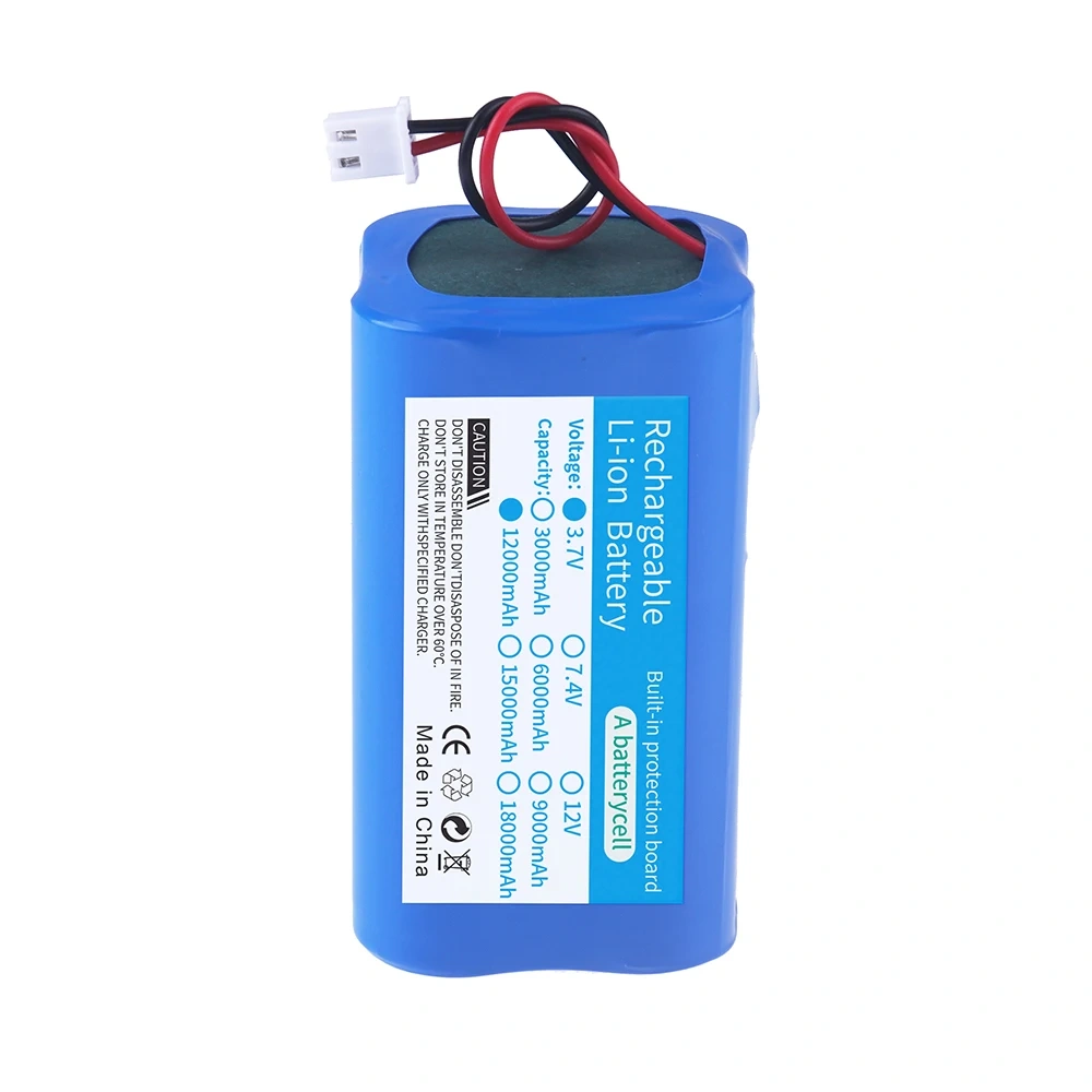 4.2V Emergency DIY Batteries 18650 Lithium-ion 3.7V 12000mah Rechargeable Battery Pack For Fishing LED Light Bluetooth Speaker