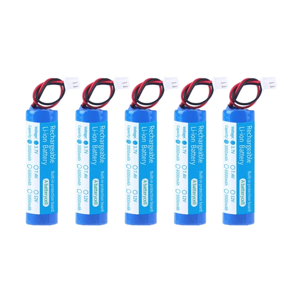 3.7/4.2V 18650 Lithium Battery Pack 3000mAh Fishing LED Light Bluetooth Speaker Emergency lamp batteries