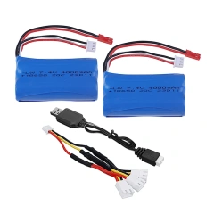 2Battery 1USB 1C