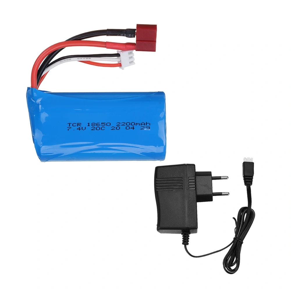 7.4V 2200mAh 18650 Lipo Batery for RC car remote control helicopter toys parts wholesale 7.4 V 1500 mAH Lipo battery T Plug