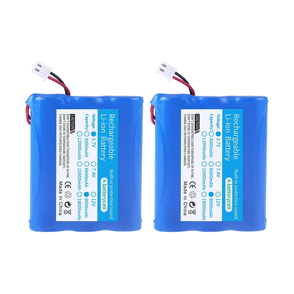 18650 Lithium ION Battery 9000mAh 3.7V Rechargeable Battery /USB Charger For Fishing LED Light,Bluetooth Speaker,4.2V Emergency
