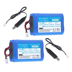 2Battery 2C 3.7V 12000mah