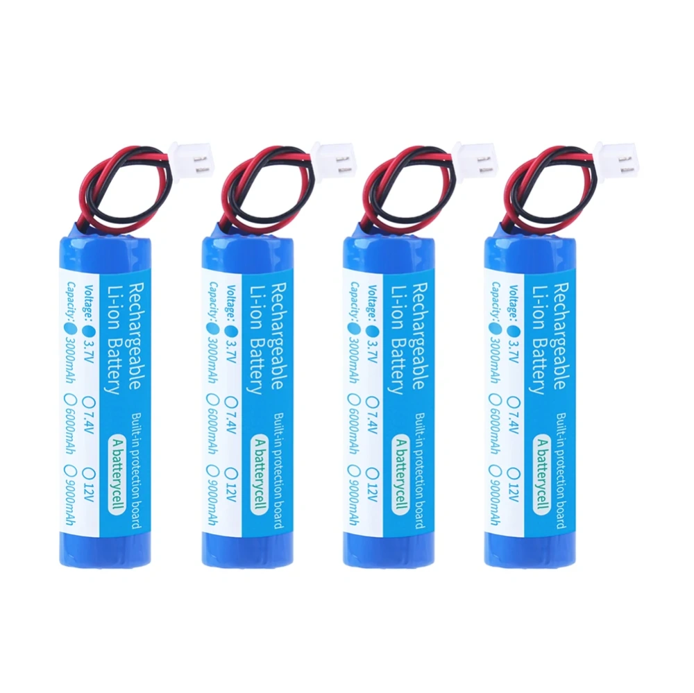 3.7/4.2V 18650 Lithium Battery Pack 3000mAh Fishing LED Light Bluetooth Speaker Emergency lamp batteries