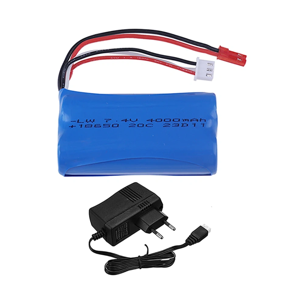 (JST PLUG) 18650 2S 7.4V 4000mAh Li-ion Battery for UDIRC UD1601 UD1602 UD1604 UD1607 SG1603 SG1604 RC Flat Sports Car Toys​