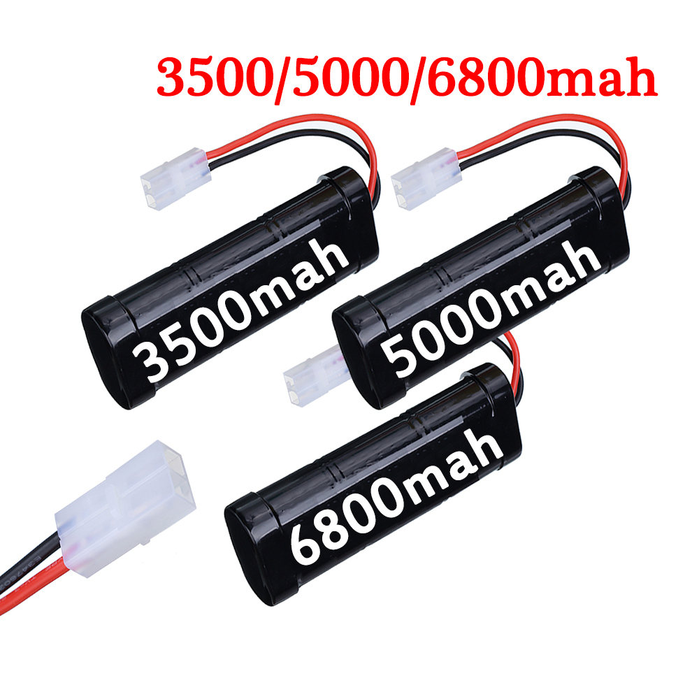 SC Ni-MH Battery for RC Toys 1/16 Tank Car Airplane Helicopter with Tamiya Connectors 7.2v 3500mAh 5000mAh 6800mah Battery