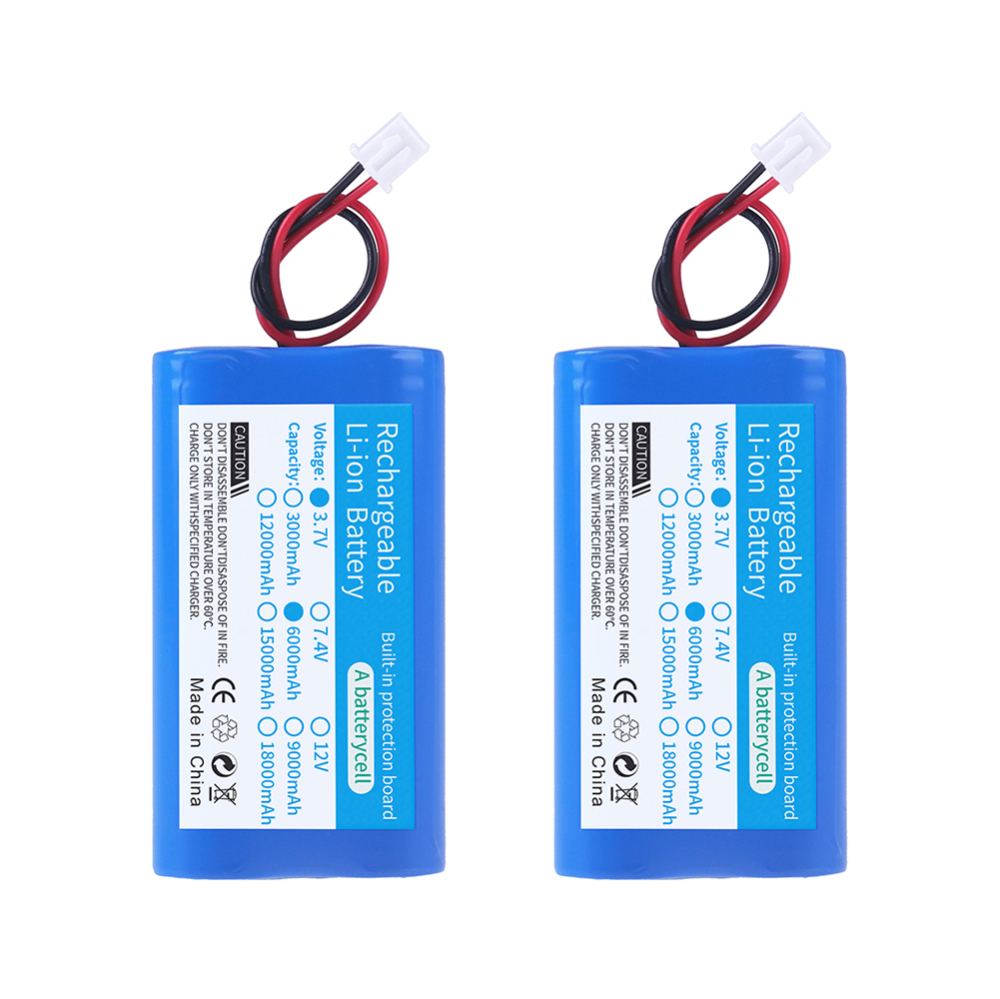 3.7V Lithium Battery Pack 18650 3000mAh 6000mAh 9000mAh 12000mAh for Fishing LED Light Bluetooth Speaker Emergency DIY batteries