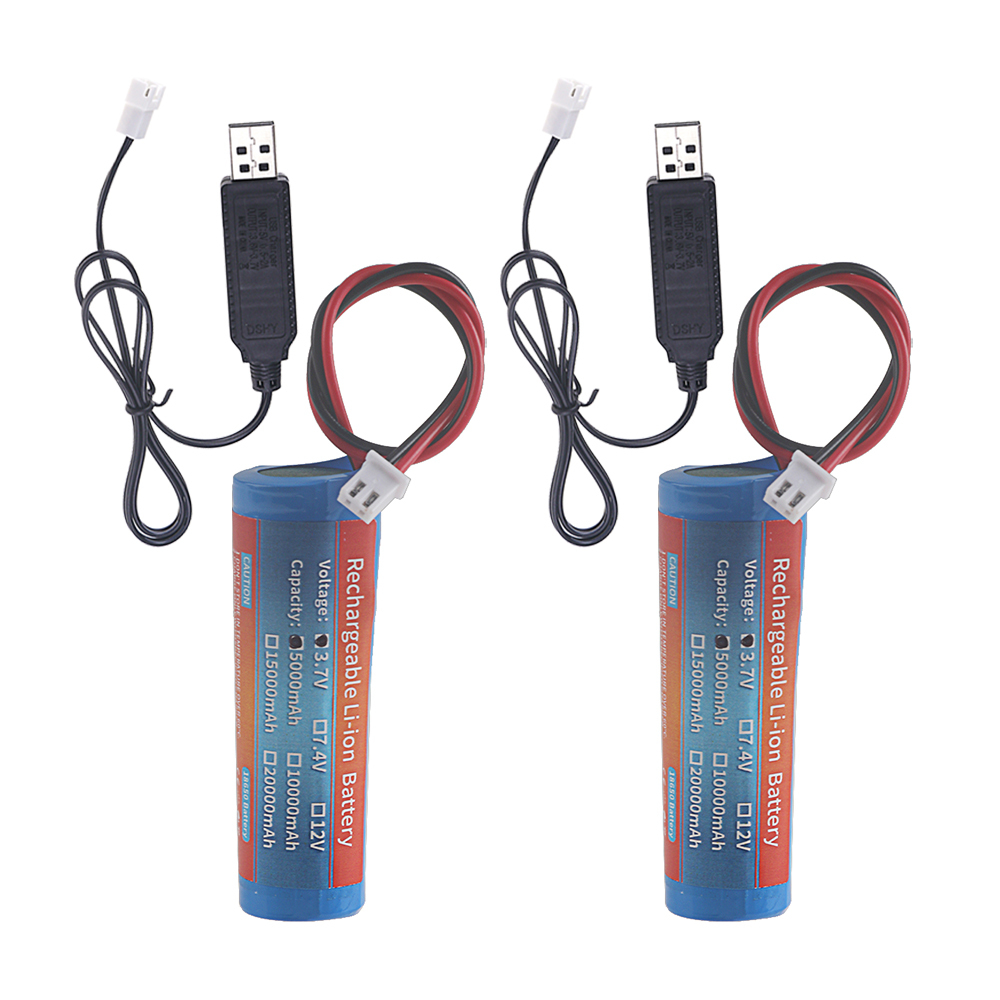 3.7V 18650 5000mah with wiresLithium ion rechargeable Battery for Flashlight Bluetooth speaker Hair Clipper Led Light Toy Car