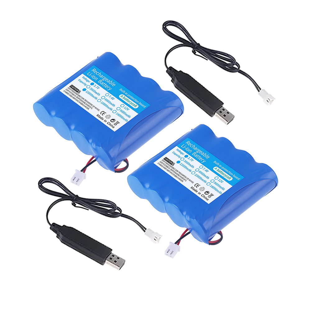 1S4P 3.7V 18650 12000mah Rechargeable Lithium Battery Pack Fishing LED Light Bluetooth Speaker 4.2V Emergency DIY Batteries