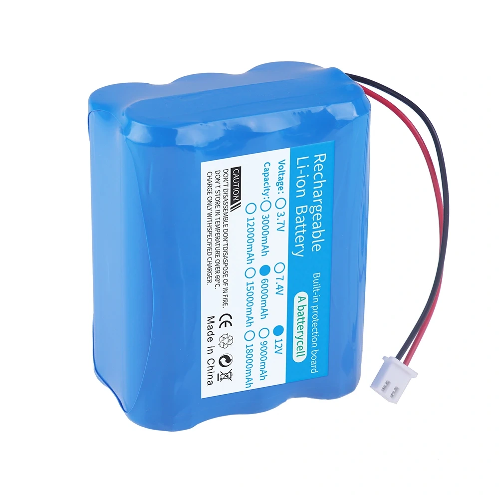 18650 3S2P 12V 6000mAh Li-Ion Battery Pack for Backup Power Ups Monitor CCTV Camera Battery 12.6V Battery