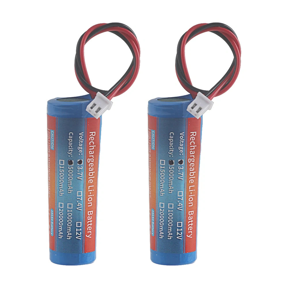3.7V 18650 5000mah with wiresLithium ion rechargeable Battery for Flashlight Bluetooth speaker Hair Clipper Led Light Toy Car