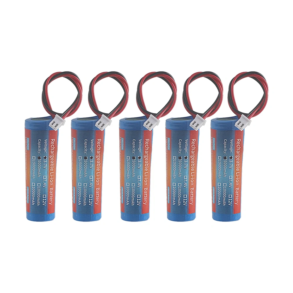 3.7V 18650 5000mah with wiresLithium ion rechargeable Battery for Flashlight Bluetooth speaker Hair Clipper Led Light Toy Car