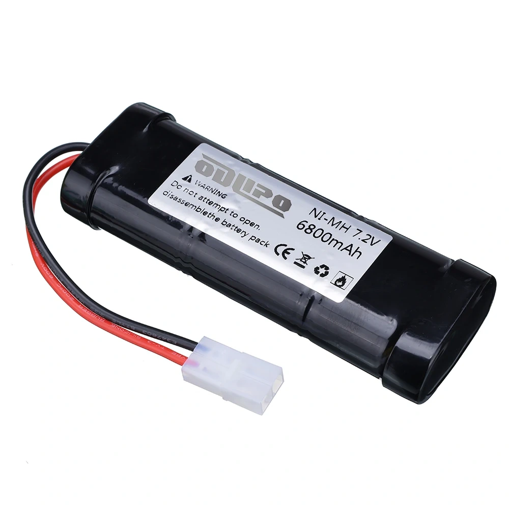 7.2V 6800mAh NiMH Replacement RC Battery with Tamiya Discharge Connector for RC Toys Racing Cars Boat Aircraft