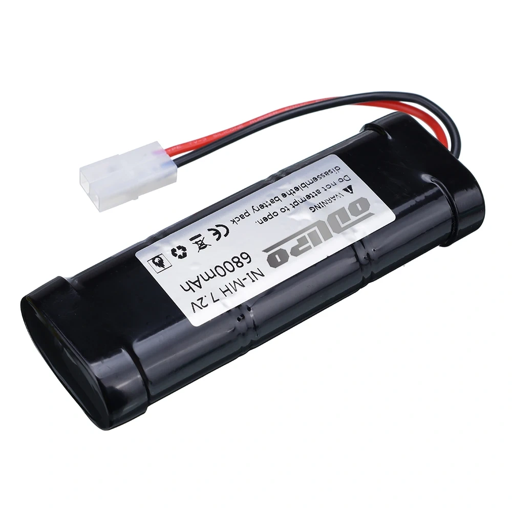7.2V 6800mAh NiMH Replacement RC Battery with Tamiya Discharge Connector for RC Toys Racing Cars Boat Aircraft