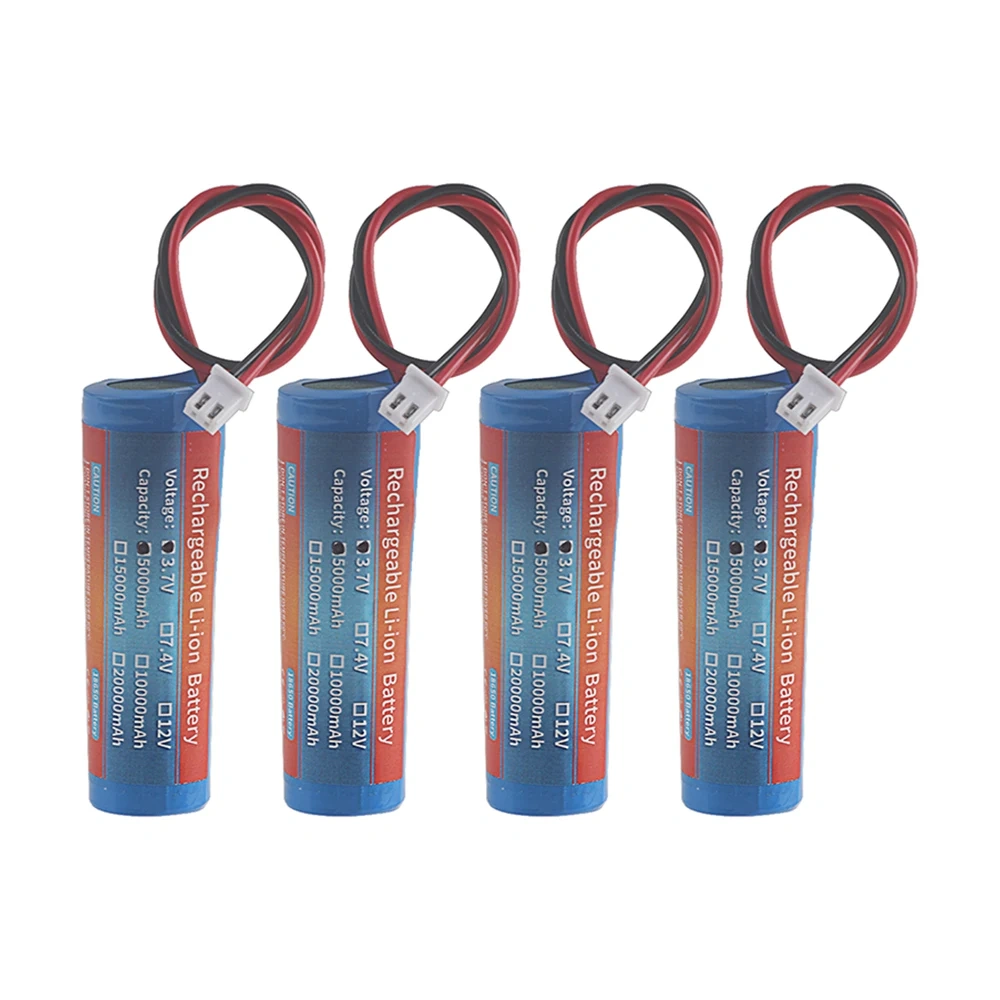 3.7V 18650 5000mah with wiresLithium ion rechargeable Battery for Flashlight Bluetooth speaker Hair Clipper Led Light Toy Car