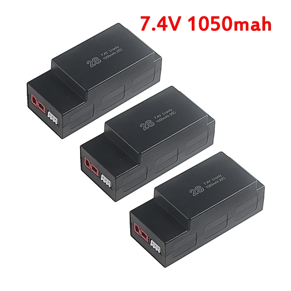2S 7.4V 1050mAh Rechargable Lipo Battery And USB Charger For MJX Hyper Go H16H H16E 16207 16208 16209 16210 1/16 RC trucks Cars