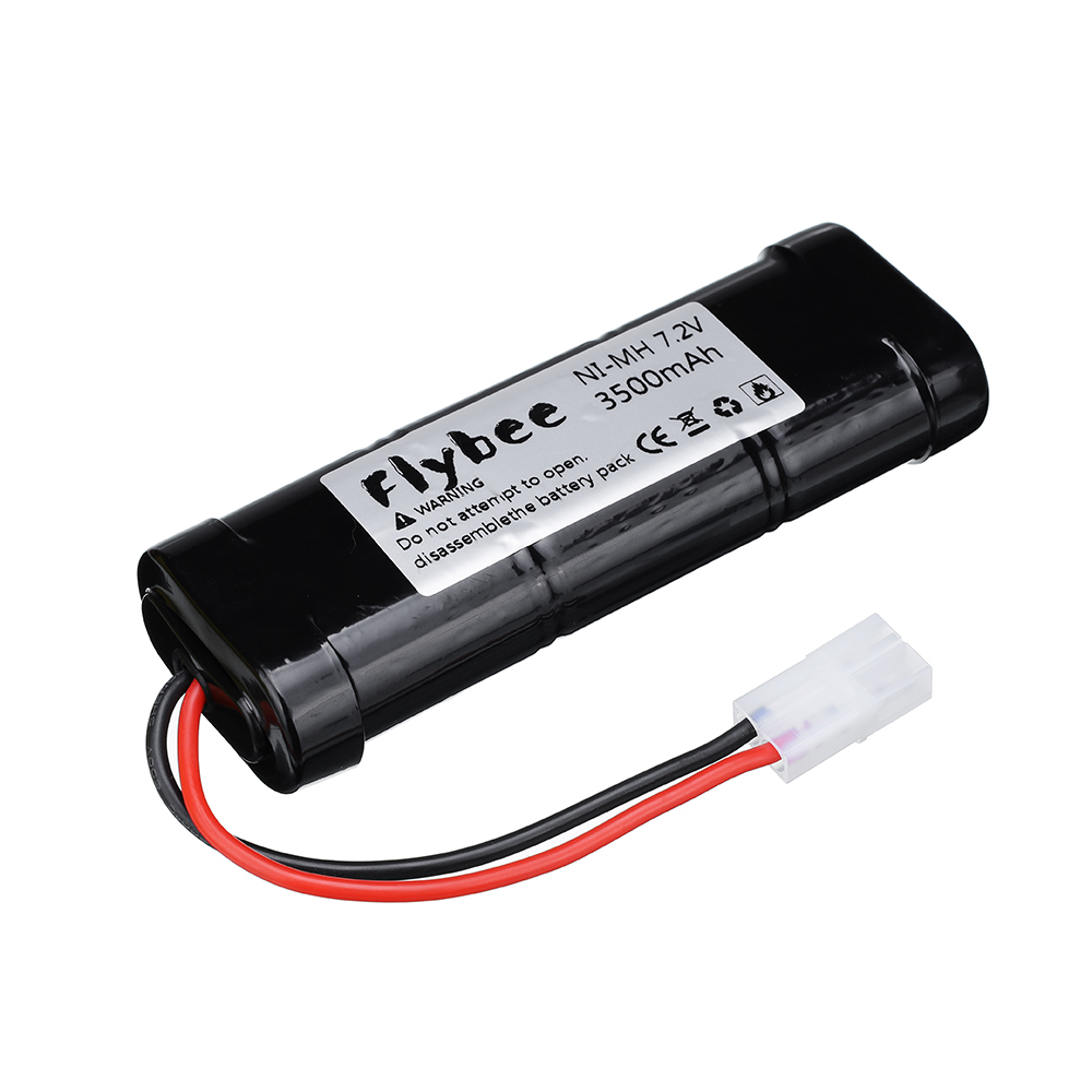 7.2V 3500mAh Ni-MH Battery Pack with Tamiya Plug High Capacity SC*6 Cells for Toys 1/16 Tank Car Airplane Helicopter Battery