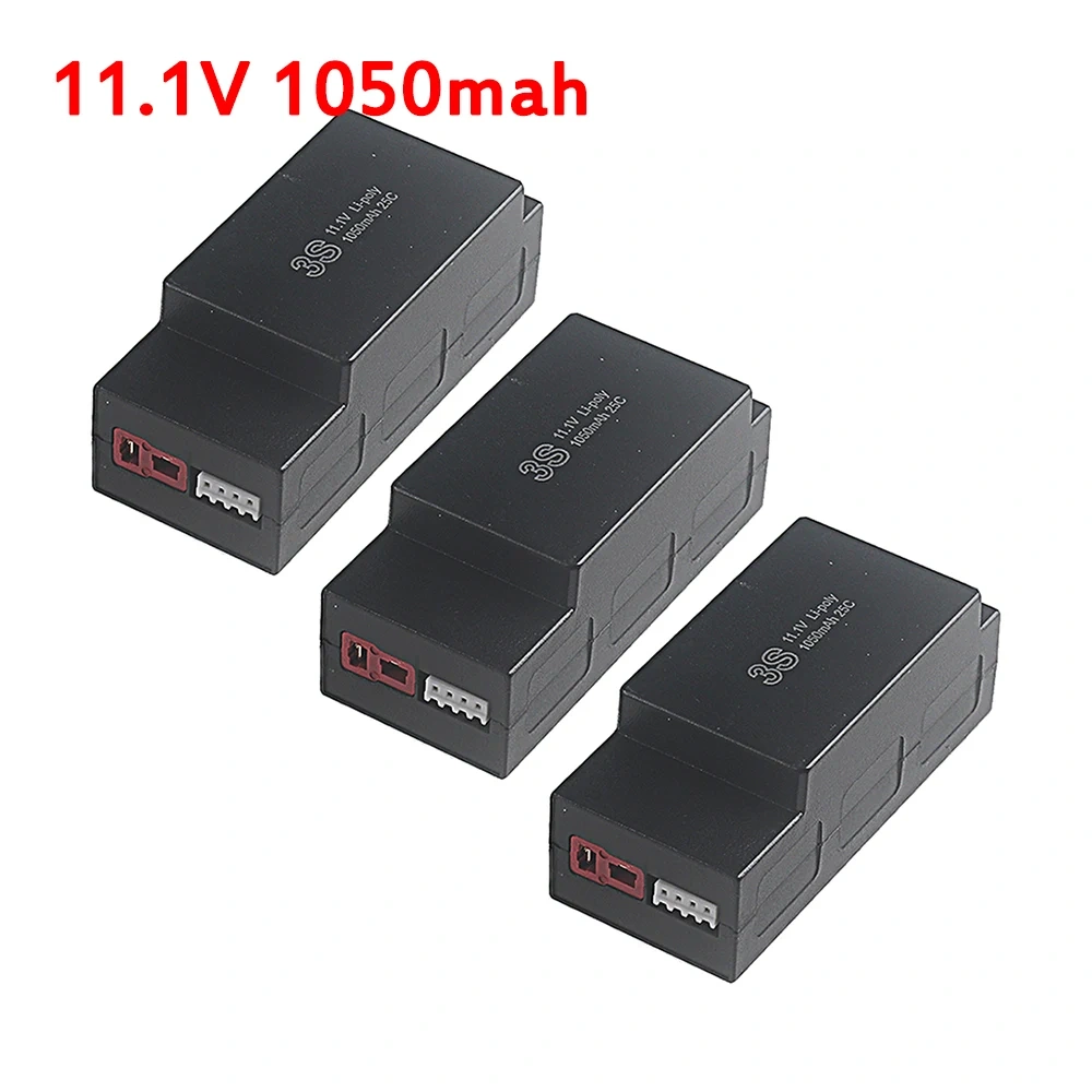 3S 11.1V 1050mAh LiPo Battery And USB Charger for MJX Hyper Go H16H H16E 16207 16208 1/16 Rc Car 16209 16210 RC Trucks Parts