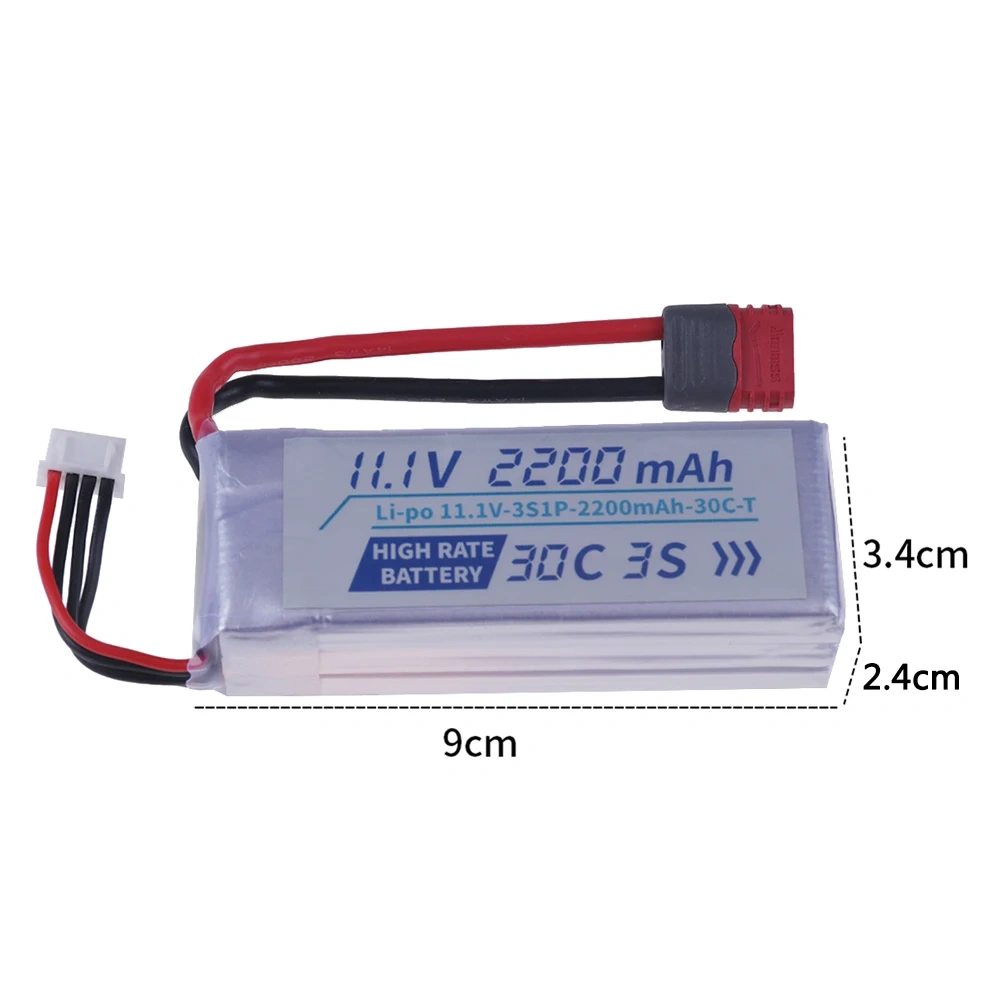 3S 11.1V 2200mah / 3500mah 30C HIGH RATE BATTERY For MJX Hyper Go 16207 16208 16209 16210 1/16 RC Racing Car Truck Drone