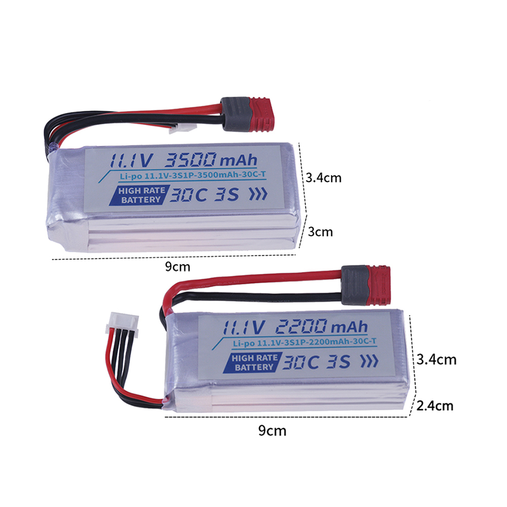 3S 11.1V 2200mah / 3500mah 30C HIGH RATE BATTERY For MJX Hyper Go 16207 16208 16209 16210 1/16 RC Racing Car Truck Drone