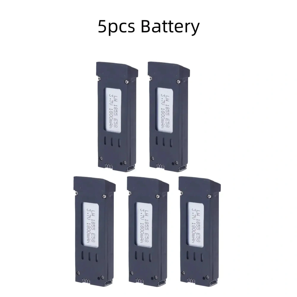 1800mAh 3.7V Battery For E58 JY019 S168 RC Drone Quadcopter 3.7V Lipo Battery For RC E58 Drone Rechargeable Battery 1-10PCS