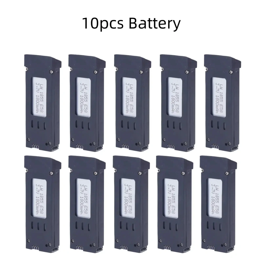 1800mAh 3.7V Battery For E58 JY019 S168 RC Drone Quadcopter 3.7V Lipo Battery For RC E58 Drone Rechargeable Battery 1-10PCS