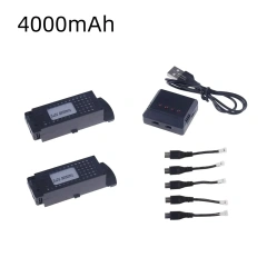 2Battery 1C 4000mah